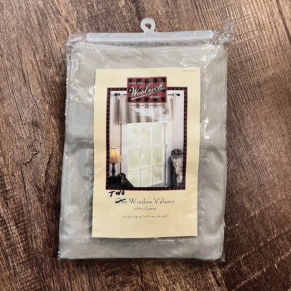 New Set Of 2 Woolrich FARMHOUSE COUNTRY KHAKI TAB 54